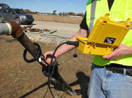 Swain meter to measure pipe current (photo from William H Swain company website) 